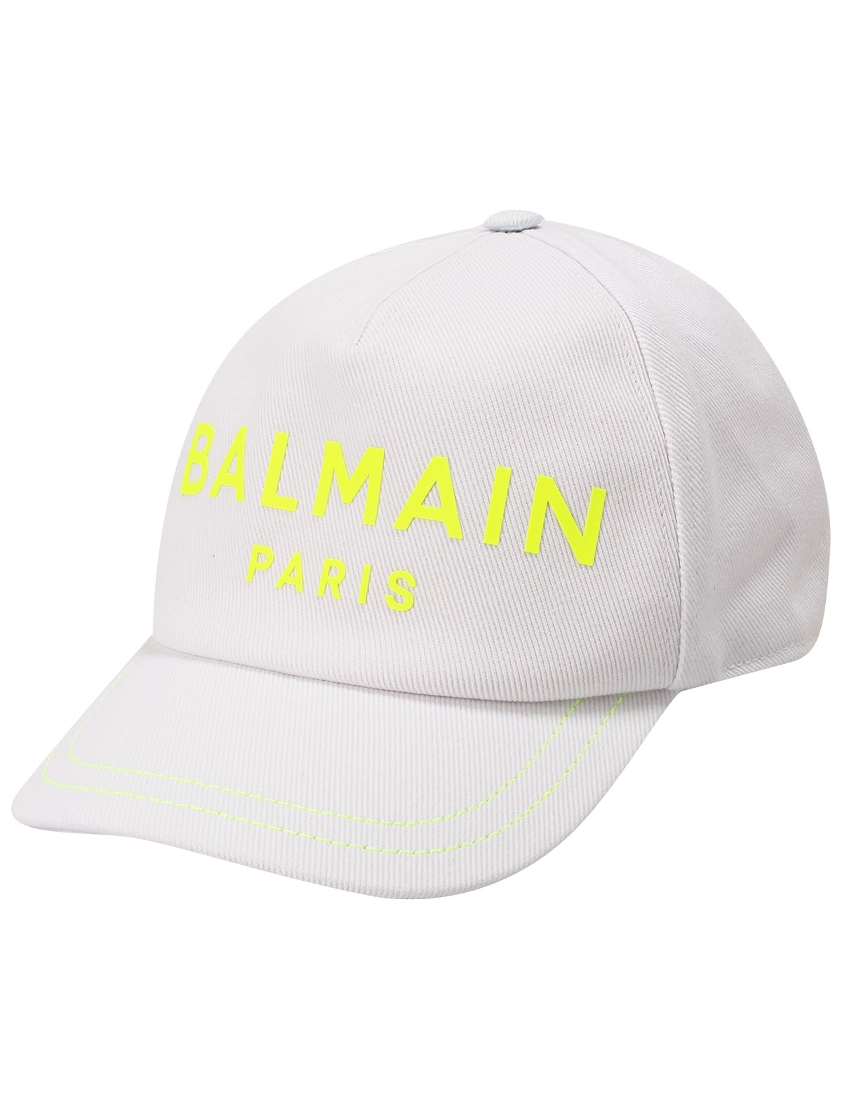 Белая кепка с неоновым логотипом