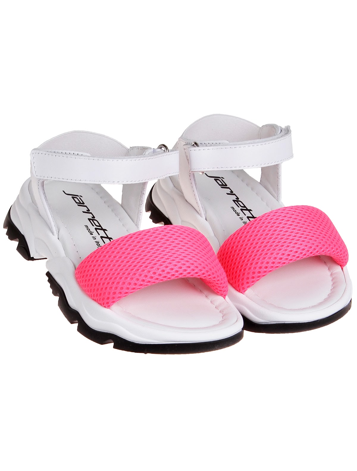 Босоножки с неоновой вставкой