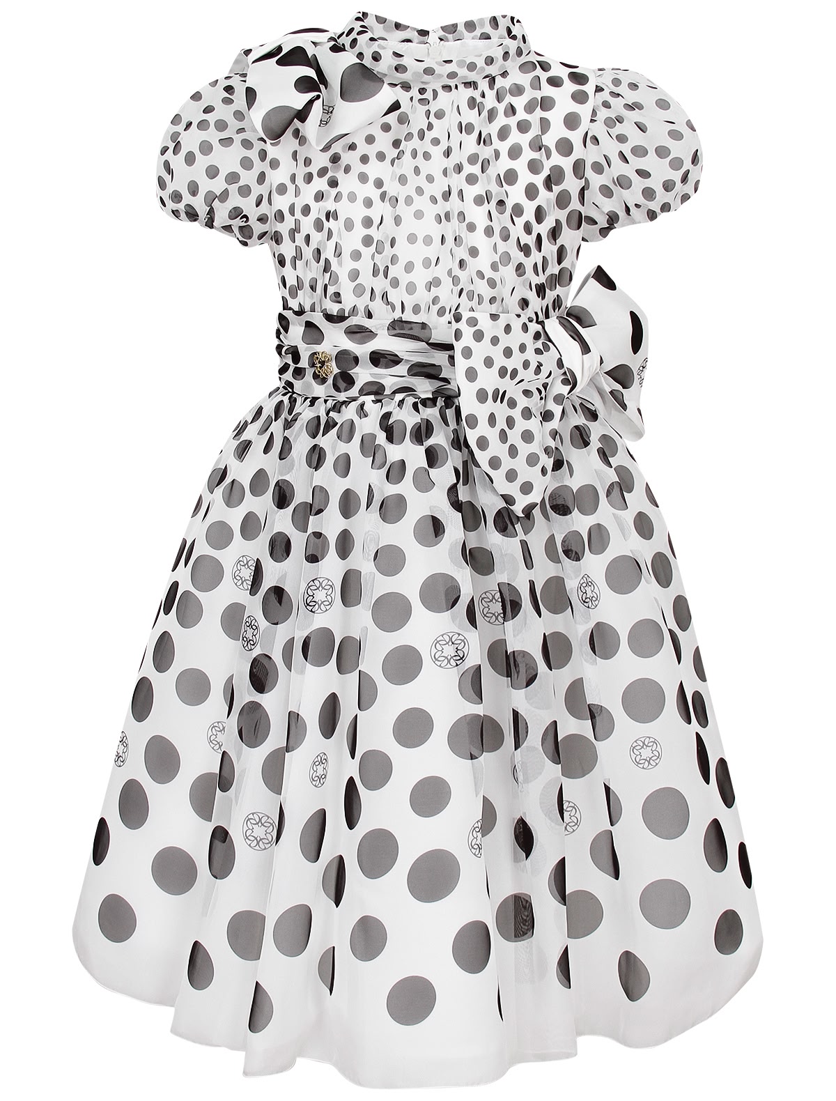 Воздушное платье в горошек