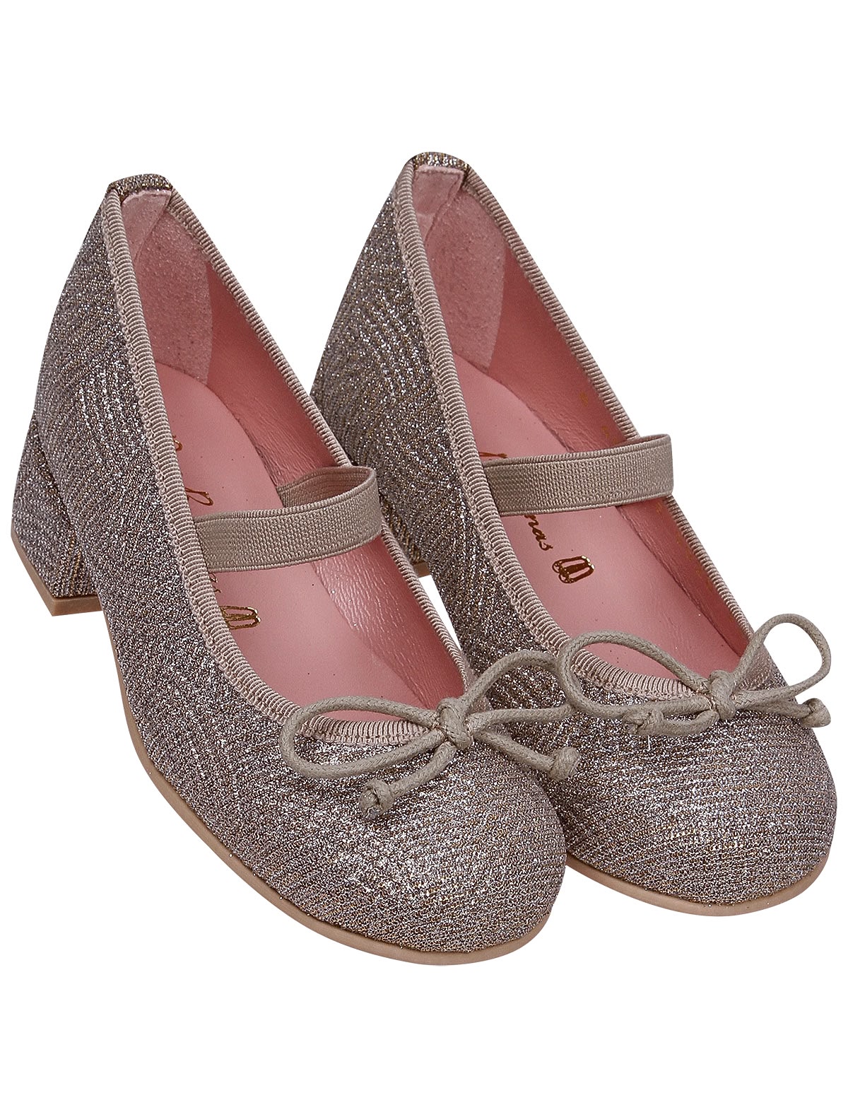 блестящие Туфли на устойчивом каблуке