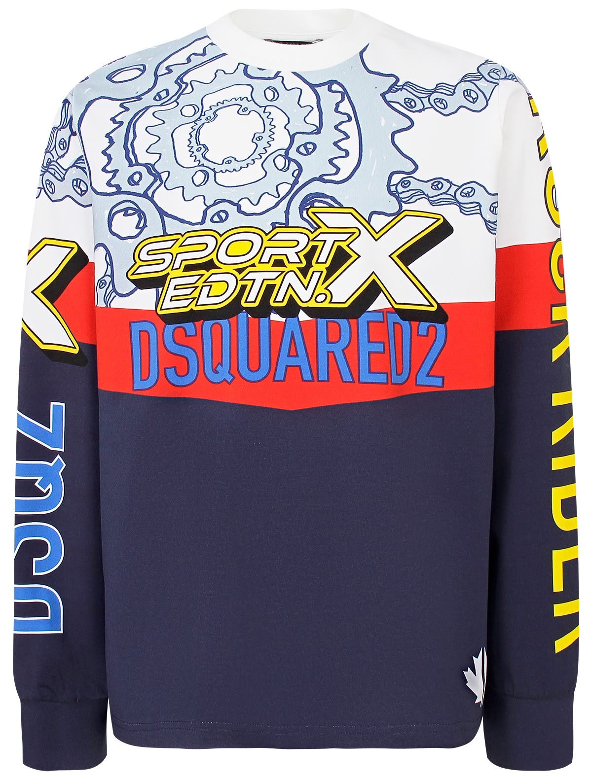 Лонгслив с крупным принтом