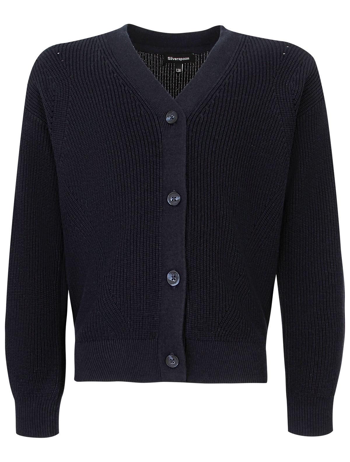 Синий кардиган из вискозы и хлопка