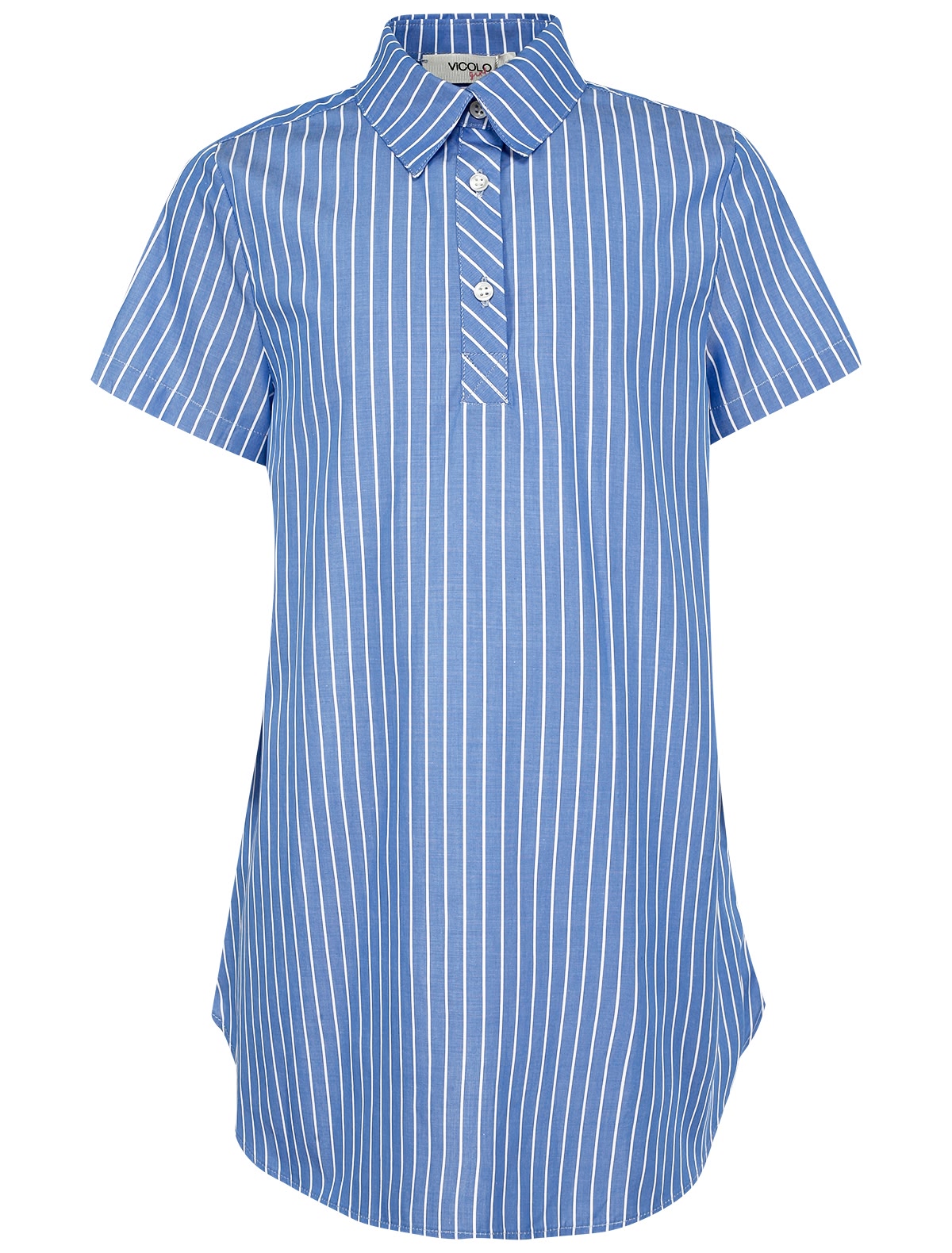 Платье-рубашка в полоску