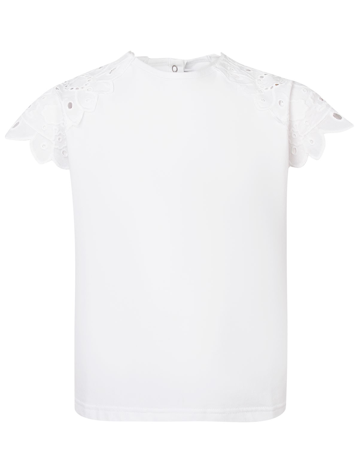 Футболка с кружевом