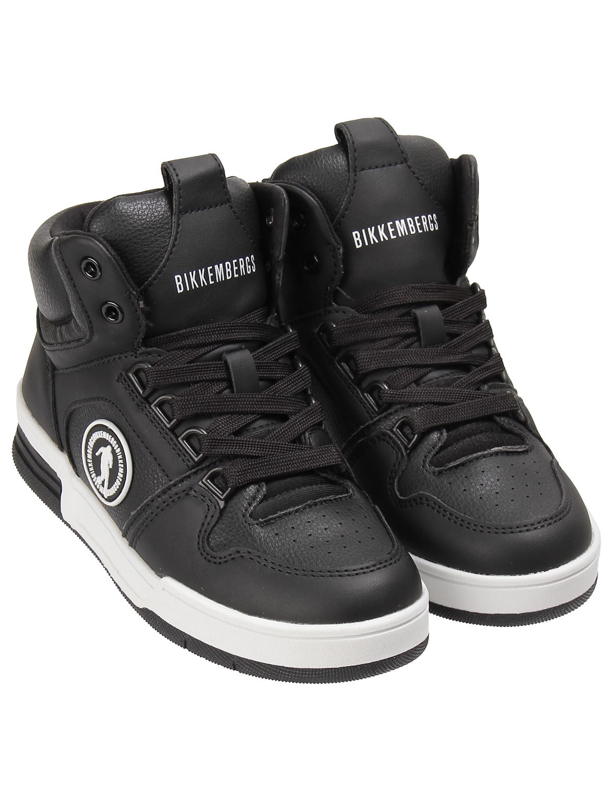 Чёрные кеды с логотипом