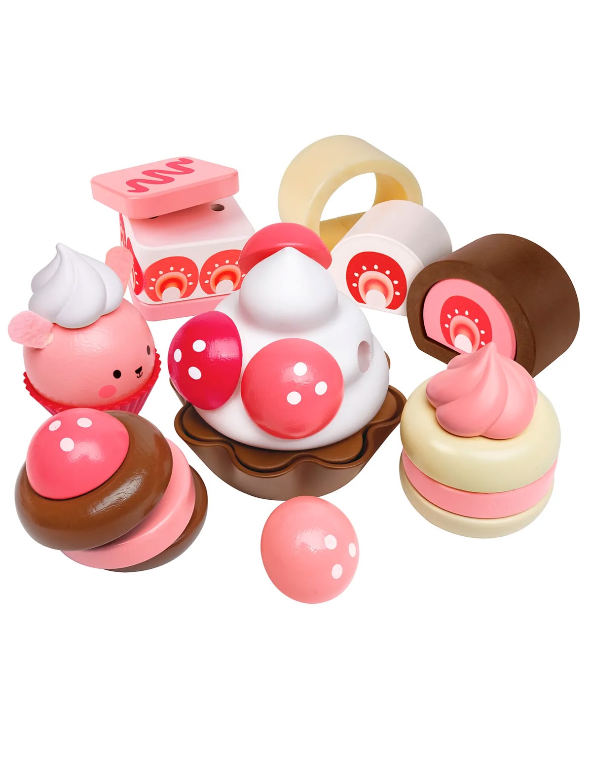 Игровой набор "Пирожные", клубничный десерт