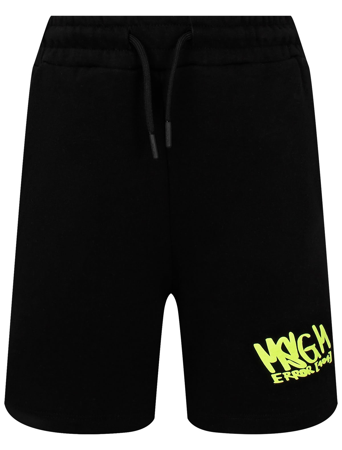 Чёрные шорты с ярким логотипом
