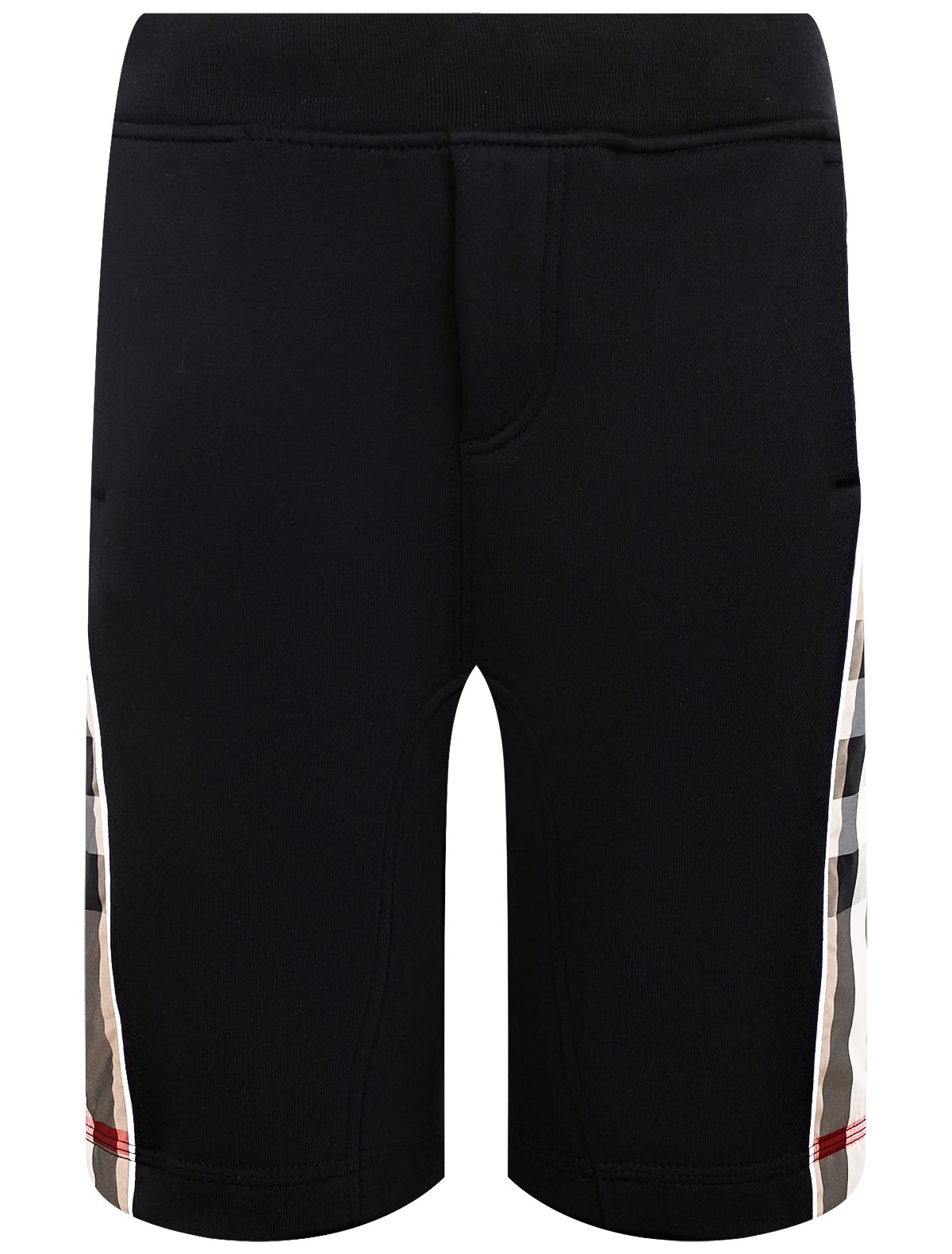 Шорты с лампасами в клетку