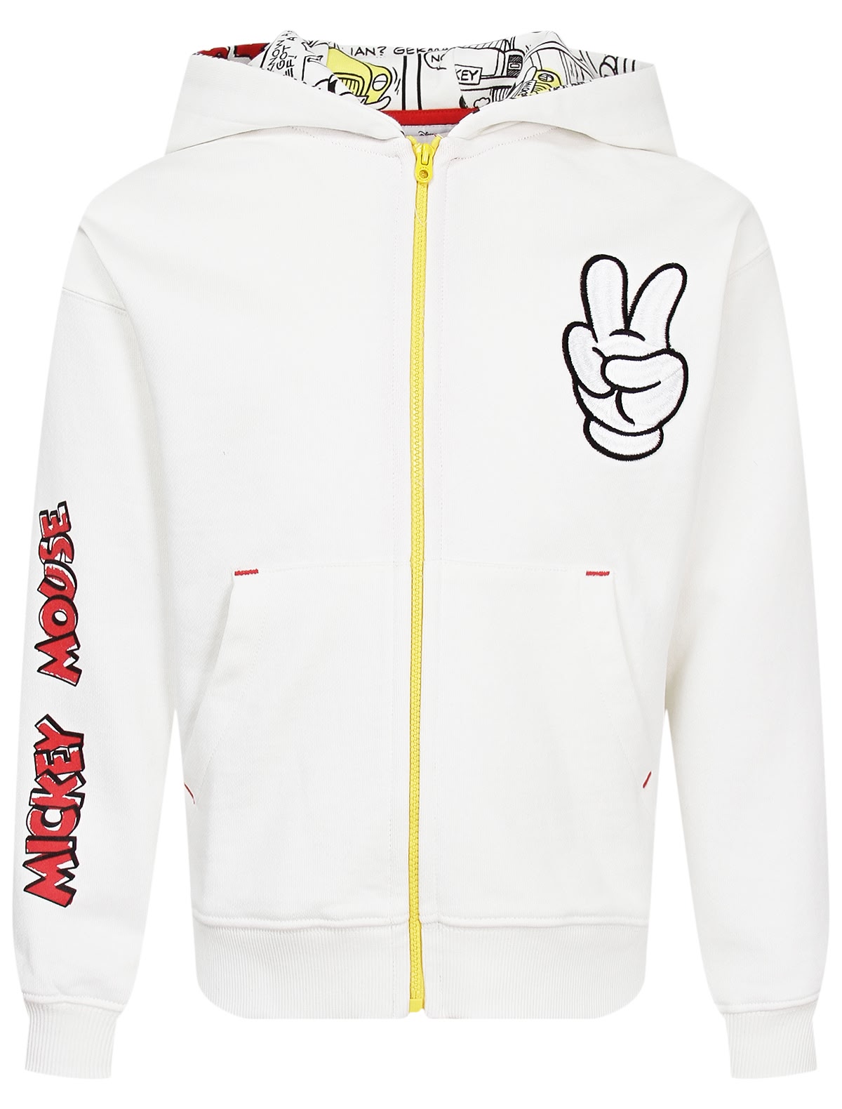 Белая толстовка с принтом