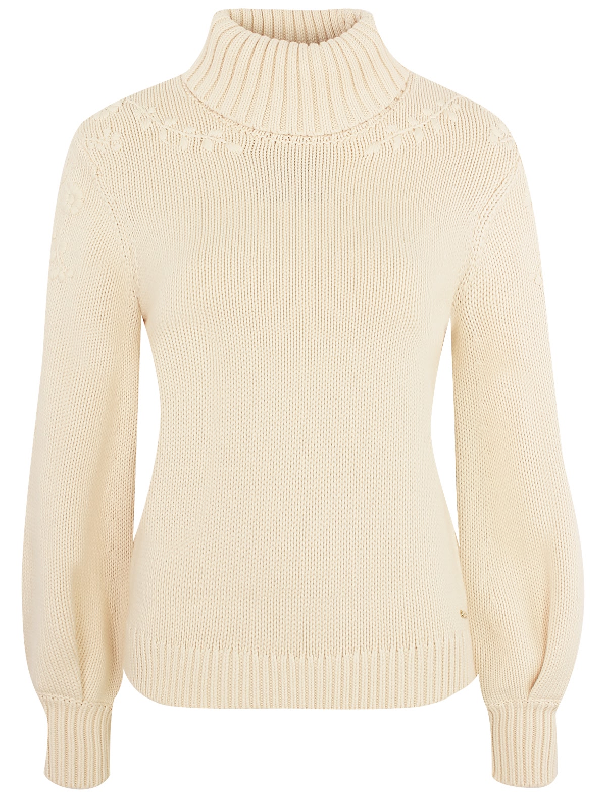 Кремовый джемпер с узором