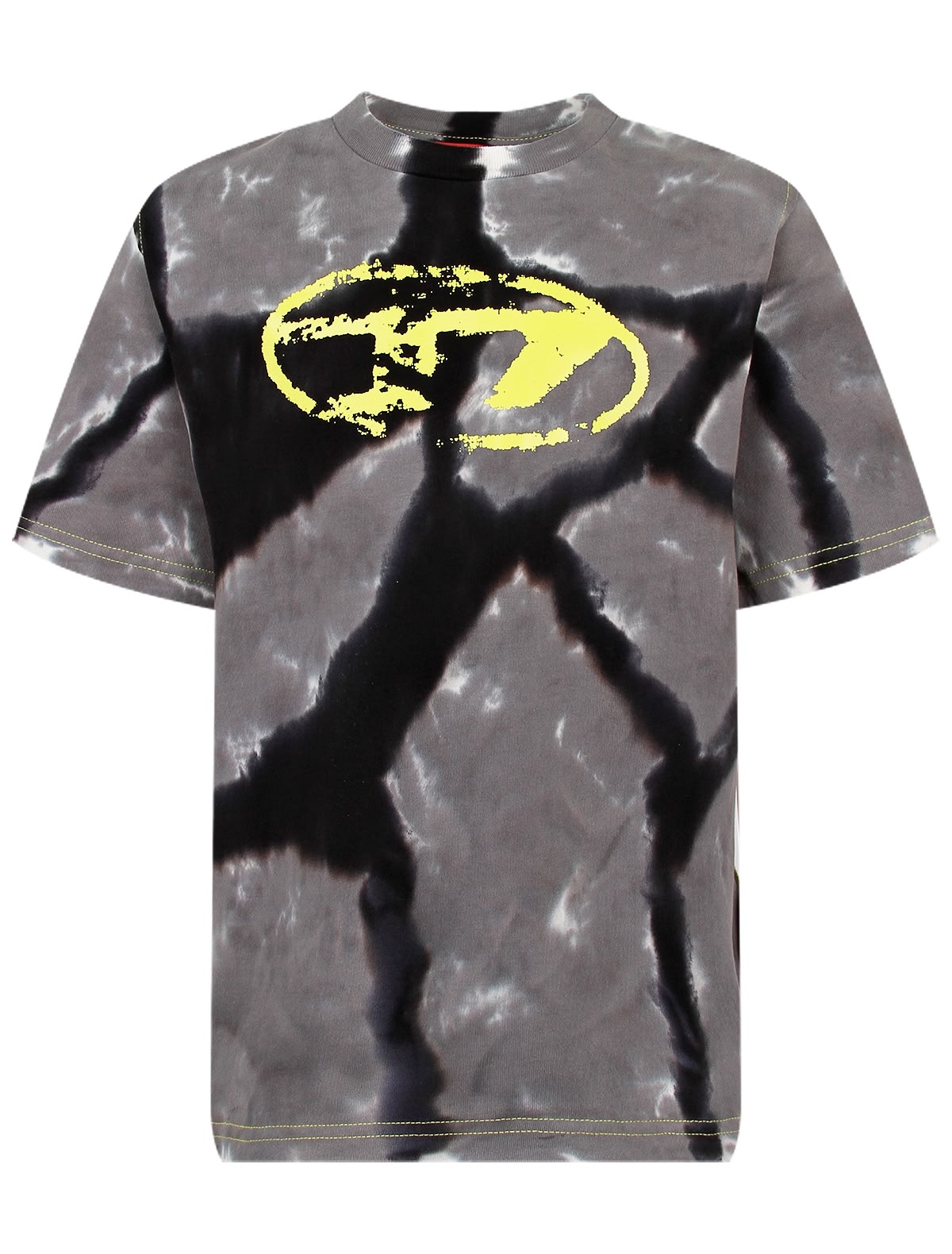 Футболка с жёлтым логотипом