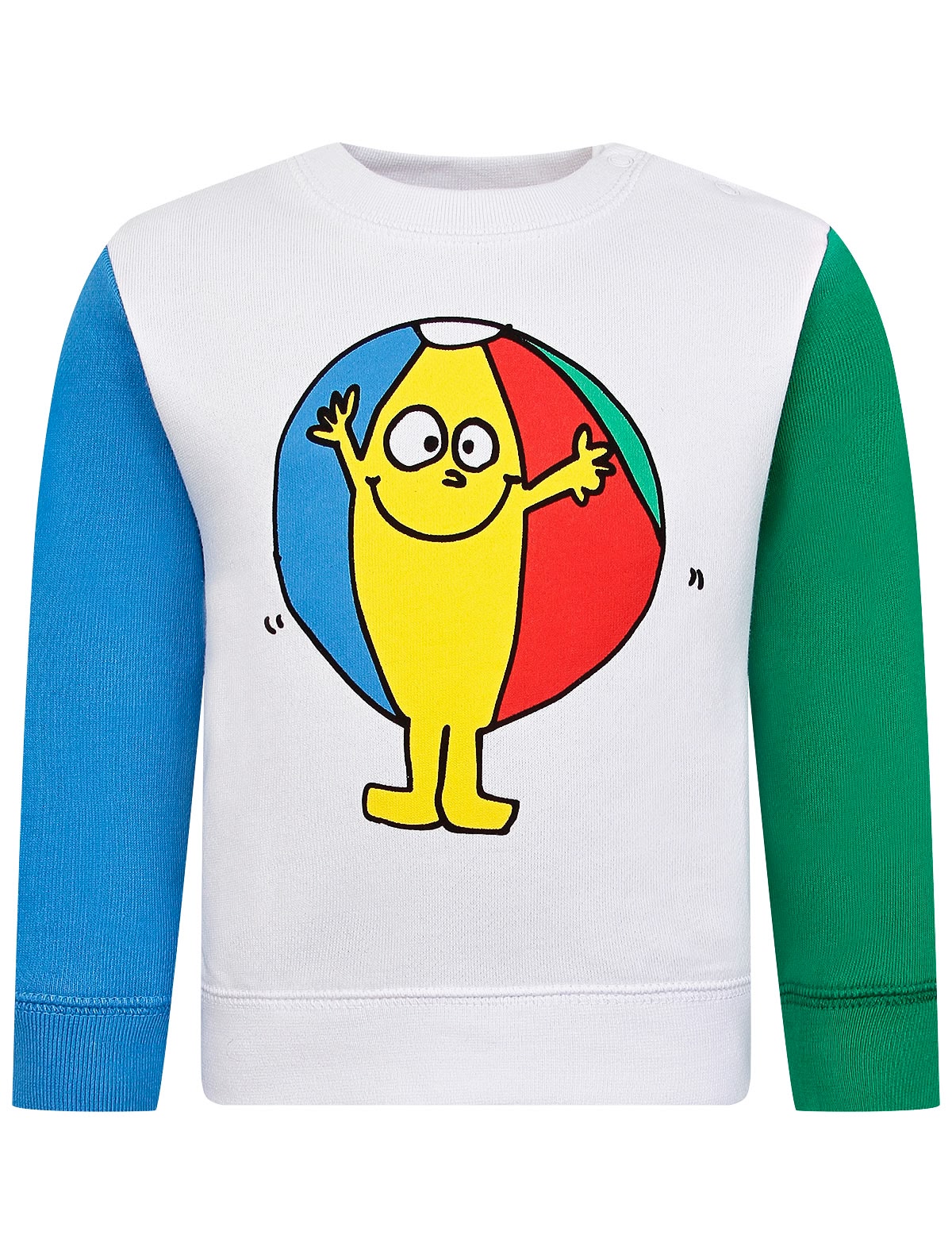 Свитшот разноцветный с принтом пляжный мяч