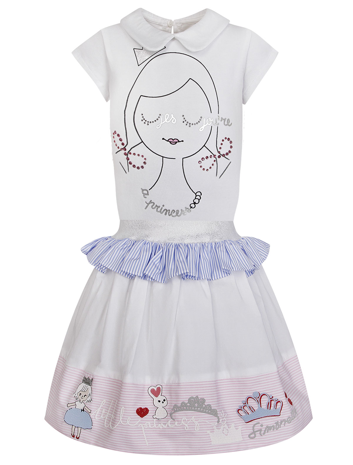 Комплект из футболки и юбки