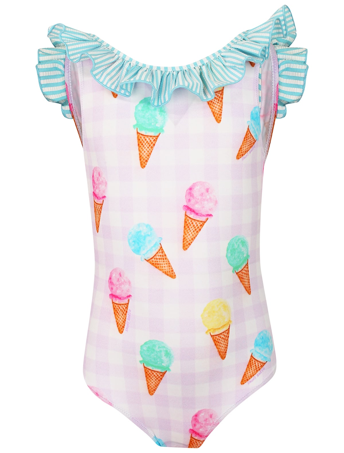 Слитный купальник с принтом мороженое