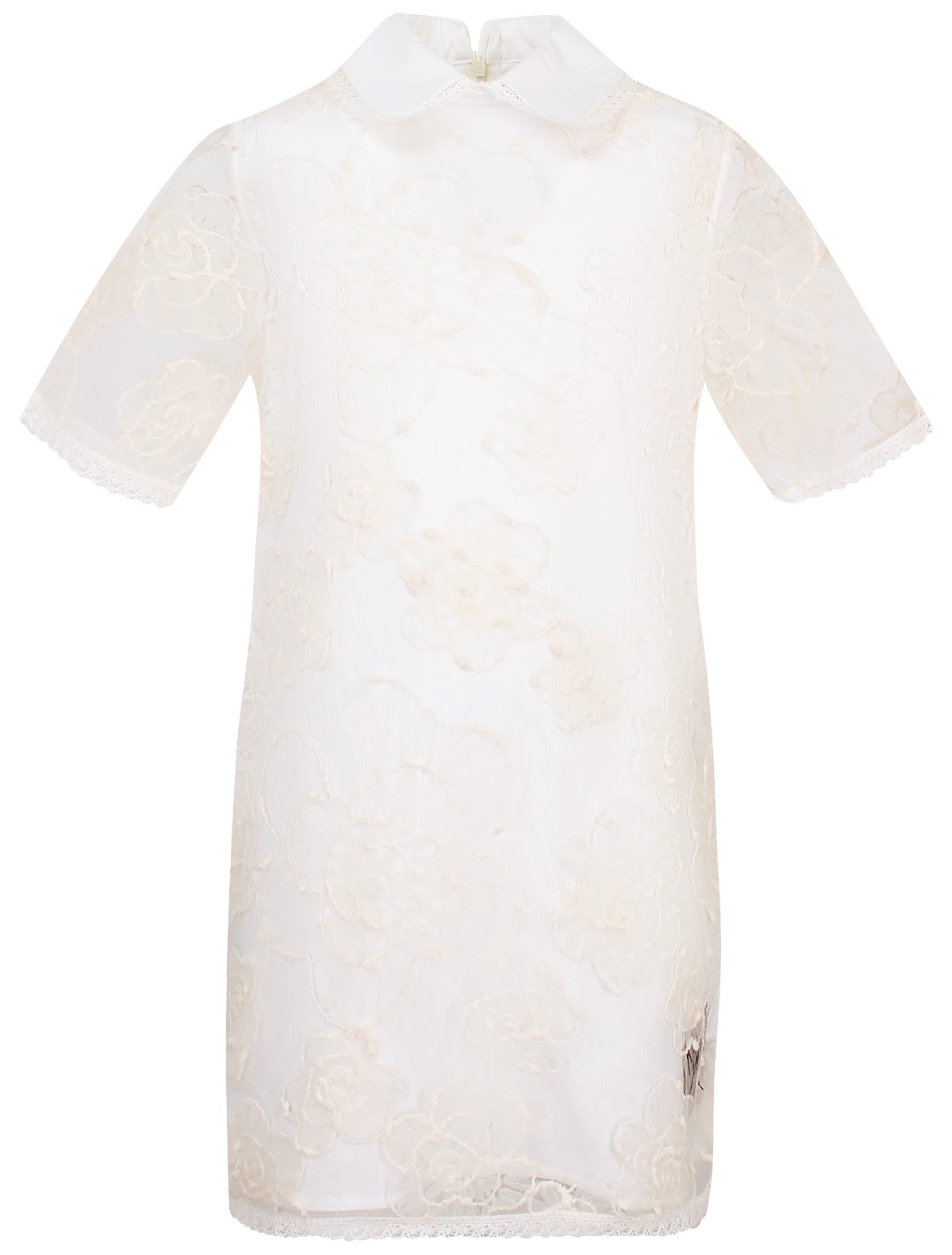 Платье со слоем из органзы