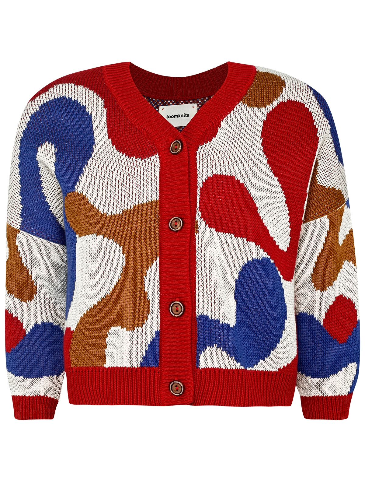 Кардиган с абстрактным паттерном