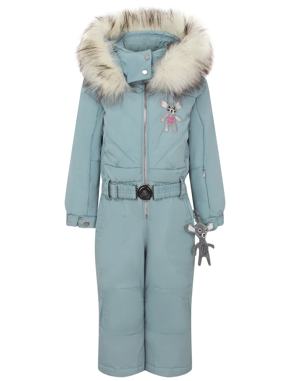 Утепленный комбинезон с вышивкой