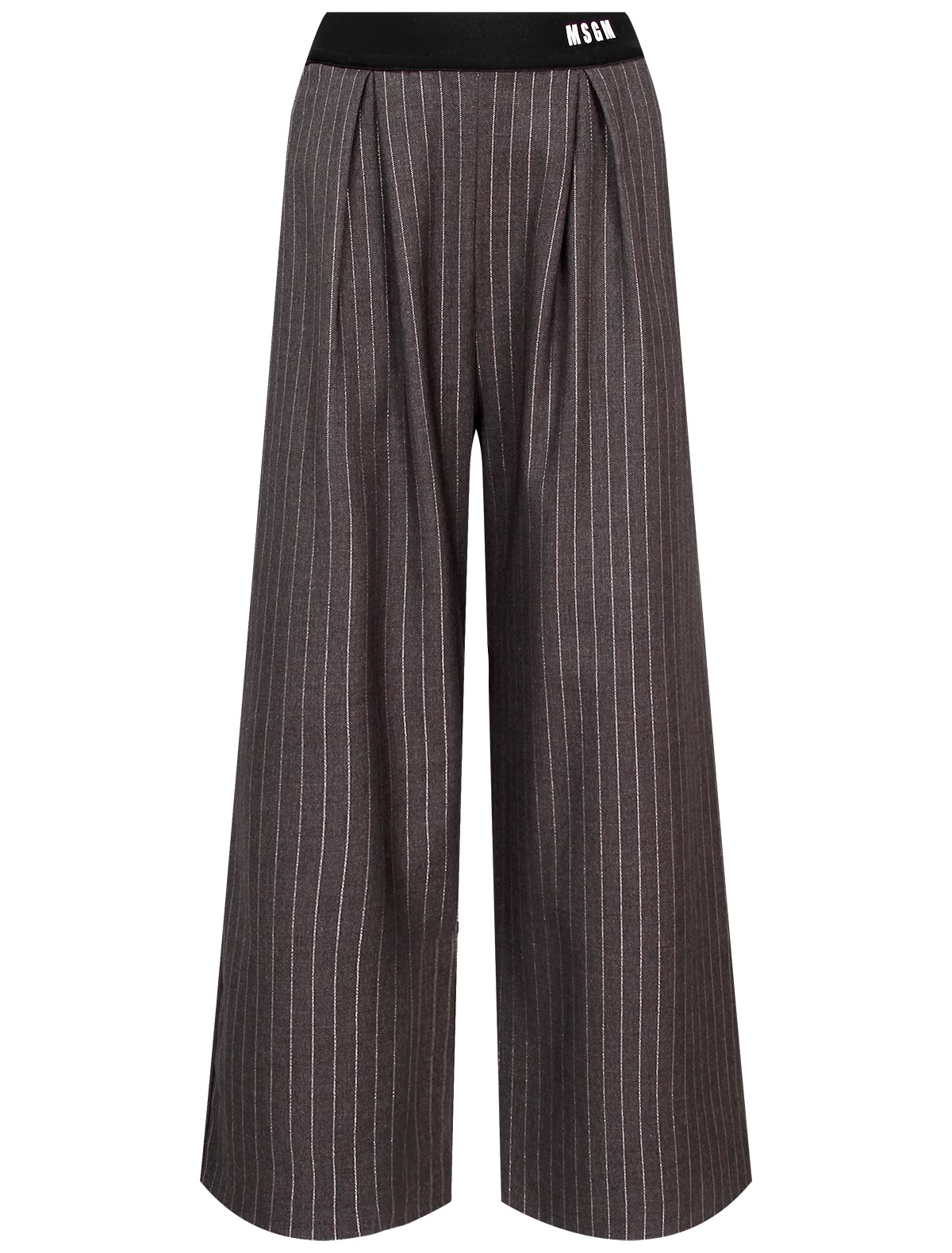 Брюки в тонкую полоску