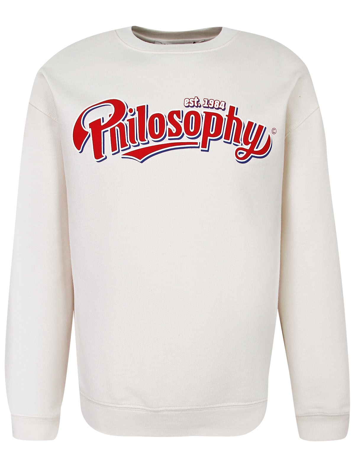 Свитшот с красным логотипом