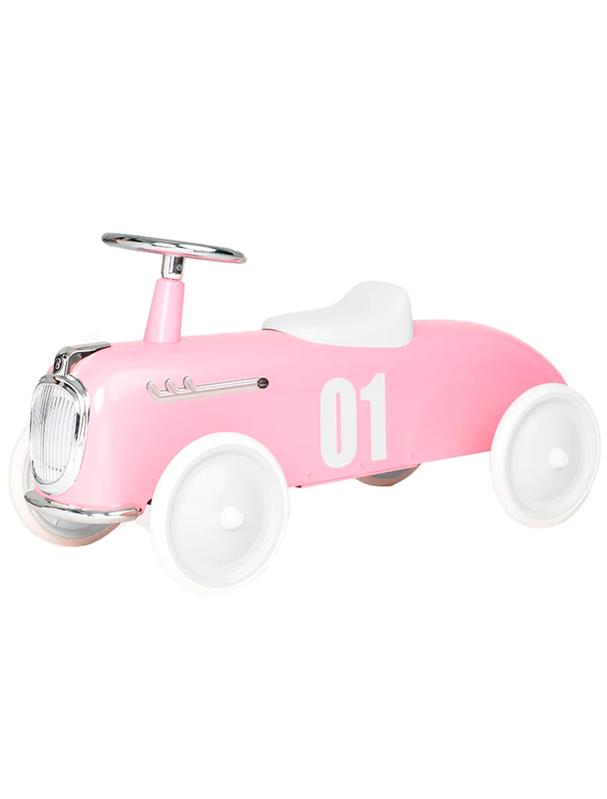 Машинка-бегунок розовая