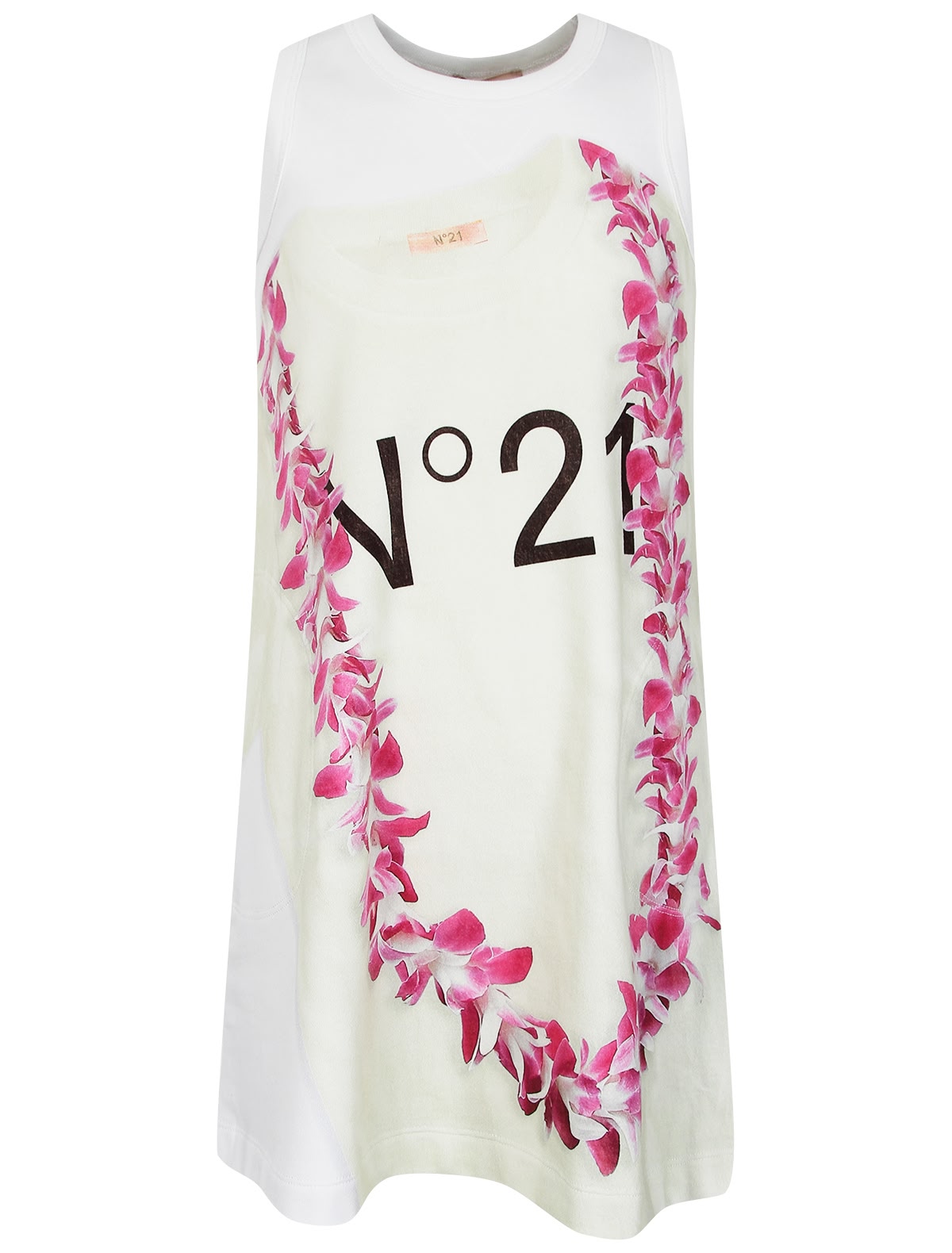 Платье с гавайскими цветами