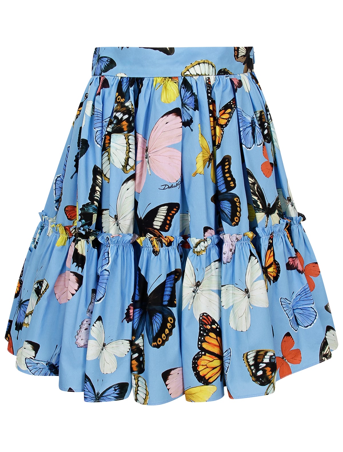 Юбка с принтом бабочки