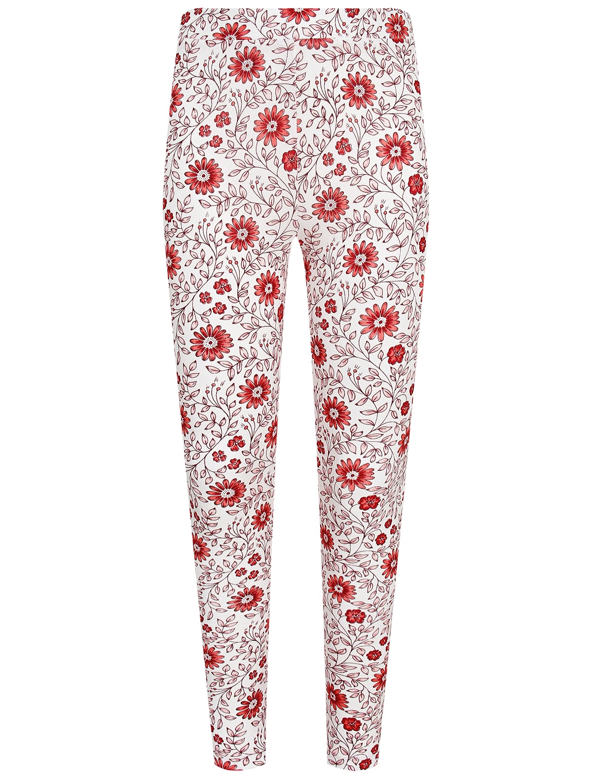 Хлопковые леггинсы с цветами