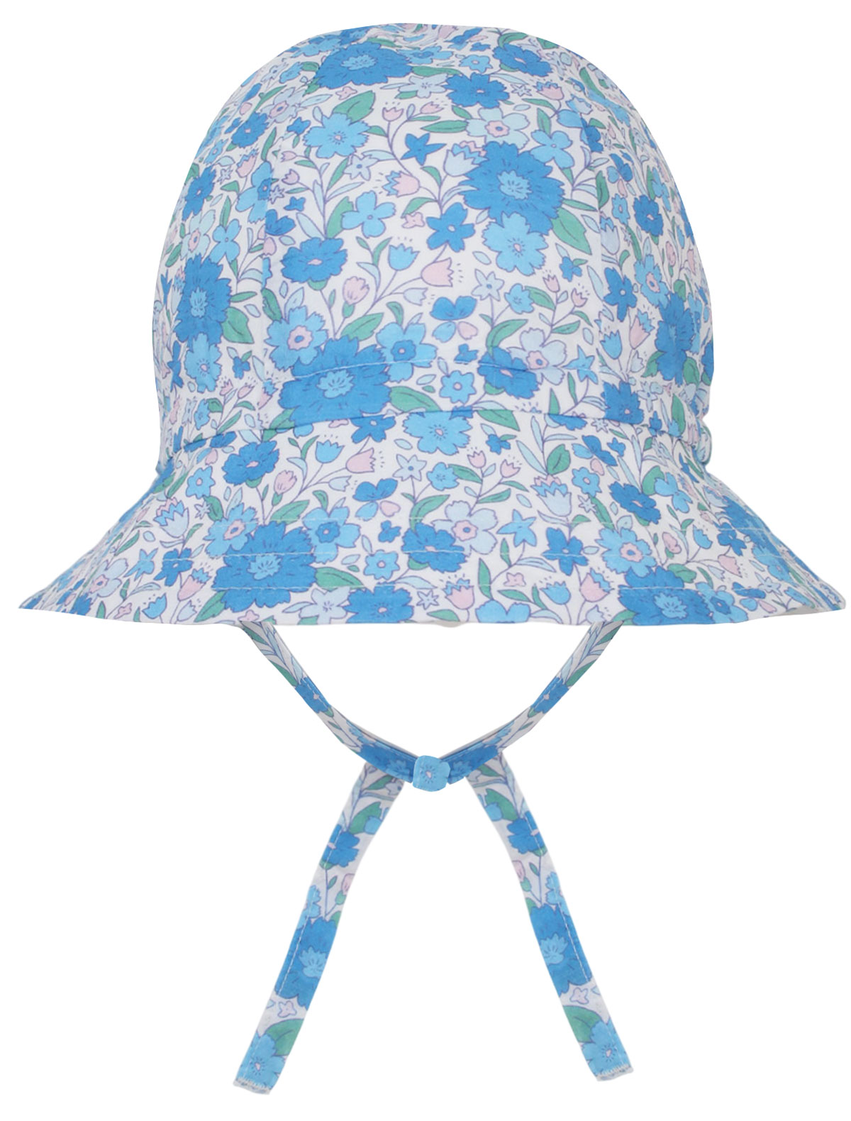 Панама с голубыми цветами