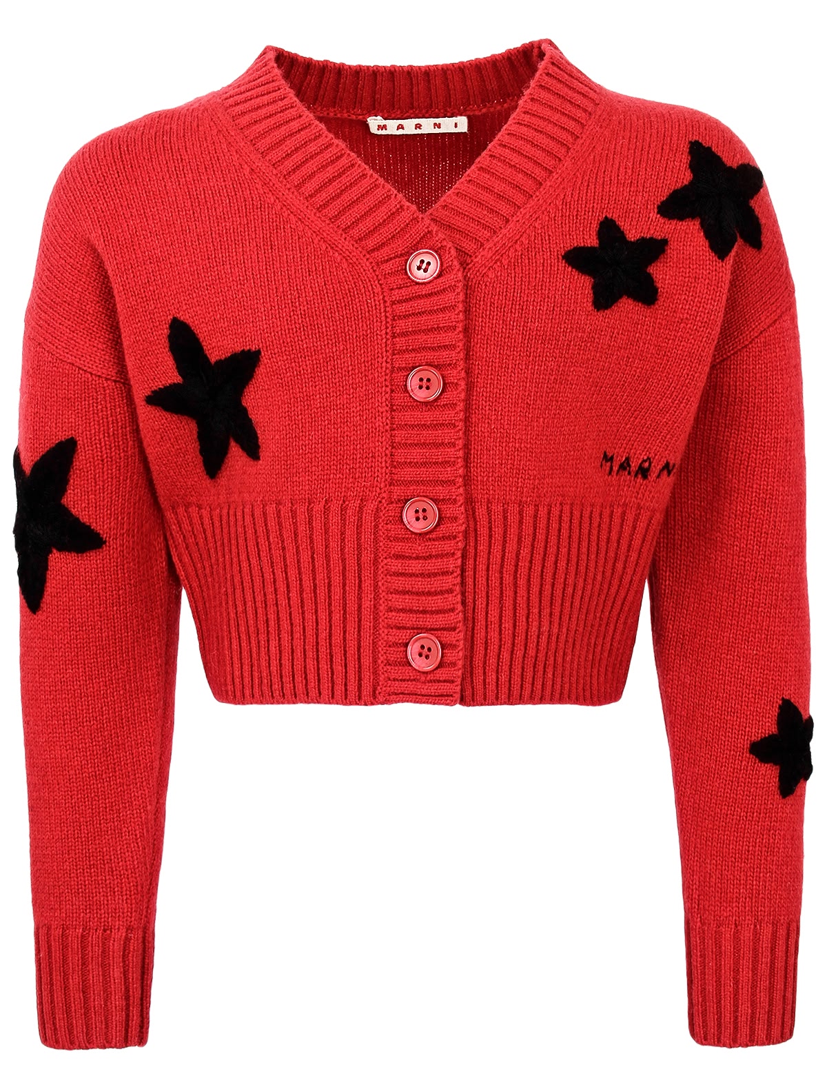 Укороченный кардиган со звездами