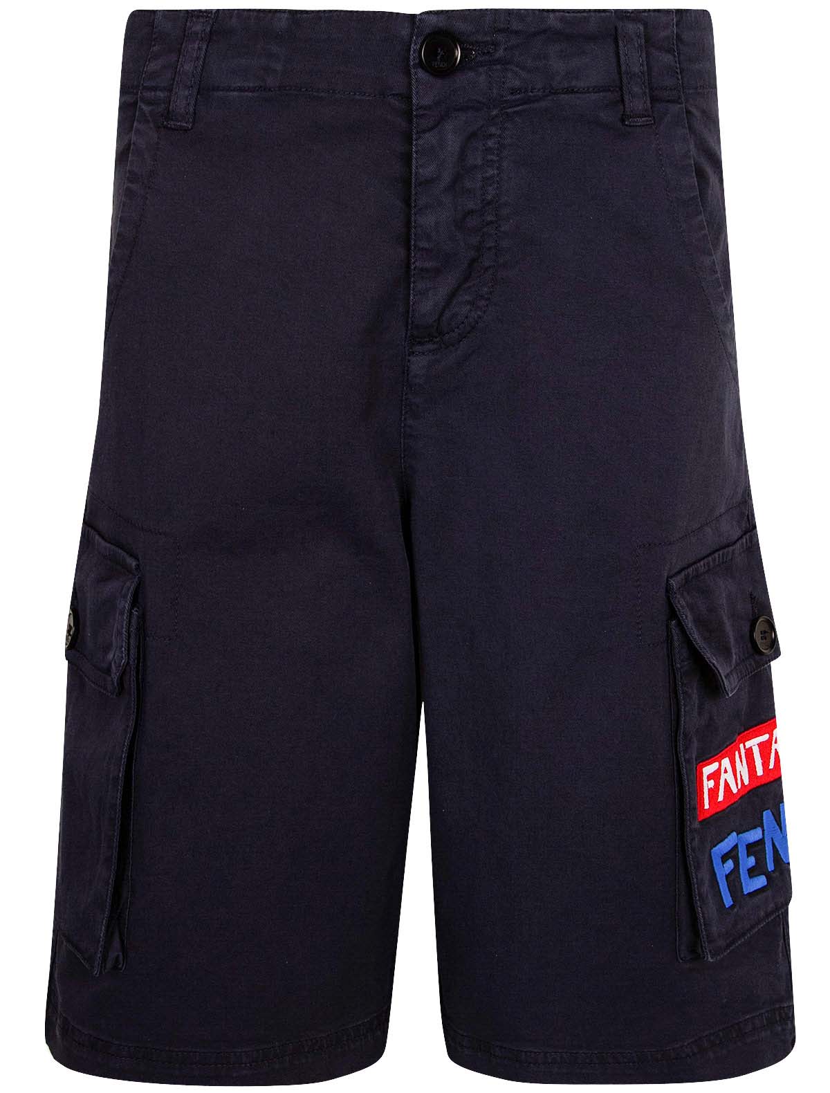 Шорты с карманами и принтом