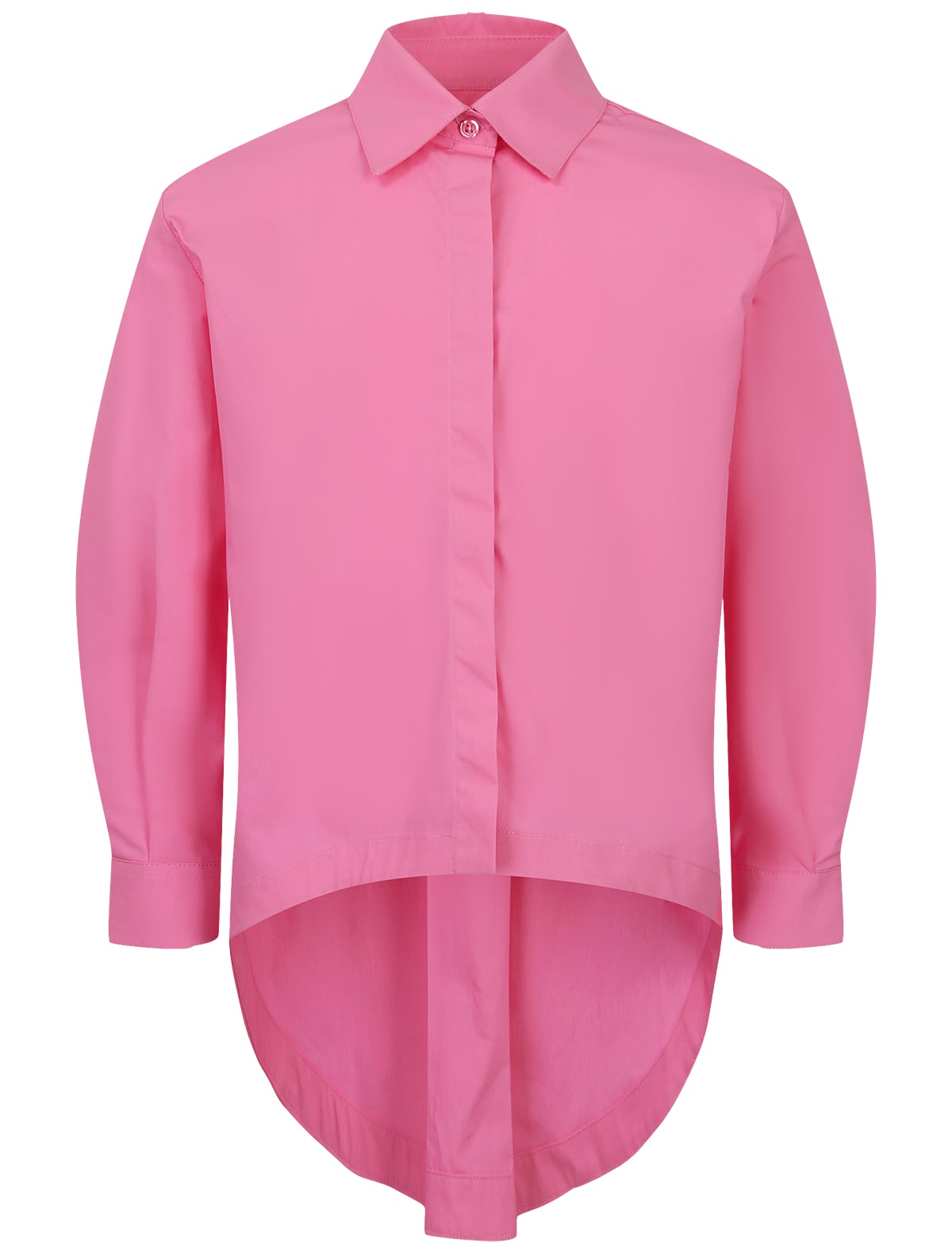 Неоново-розовая блуза оверсайз