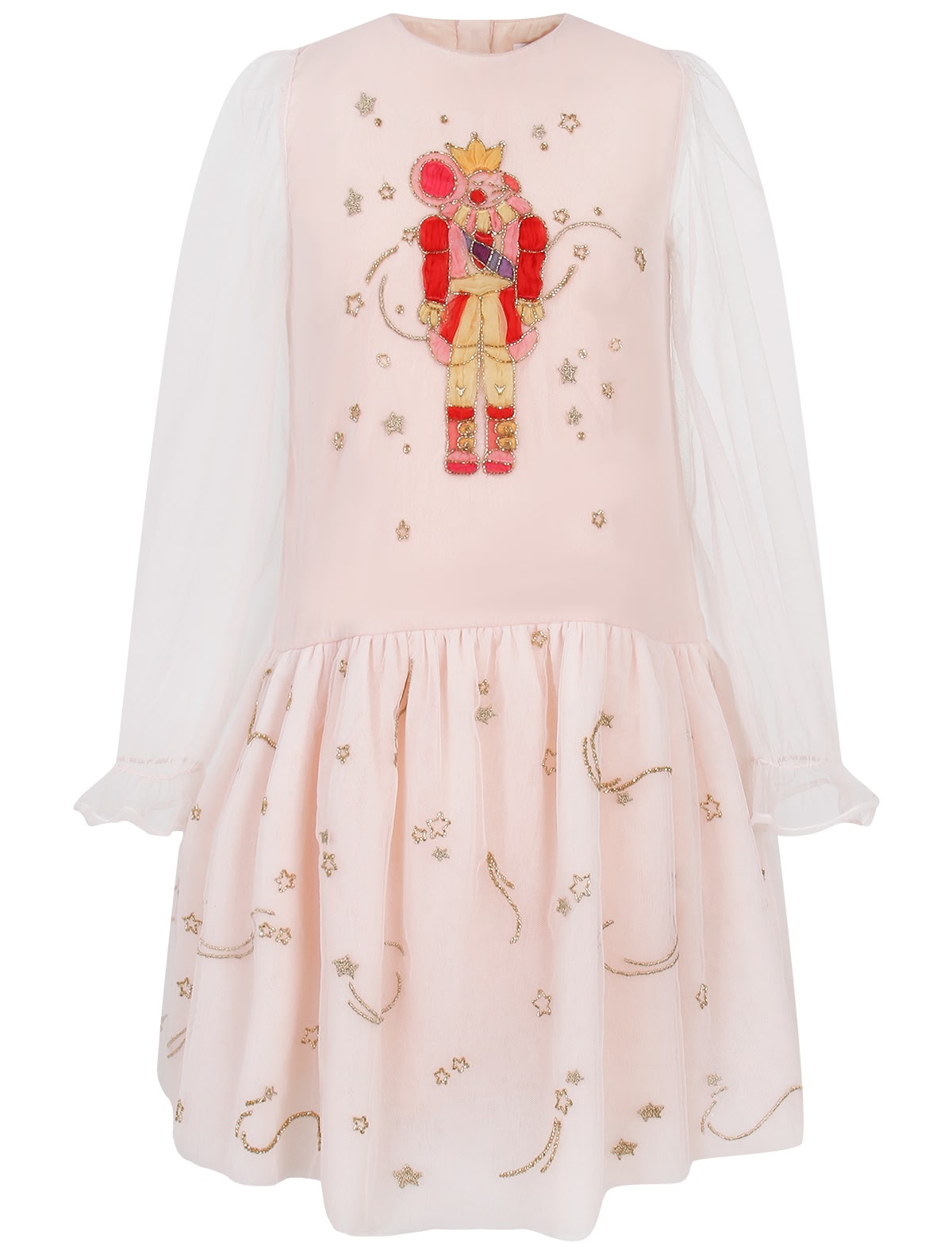 Платье с аппликацией щелкунчик