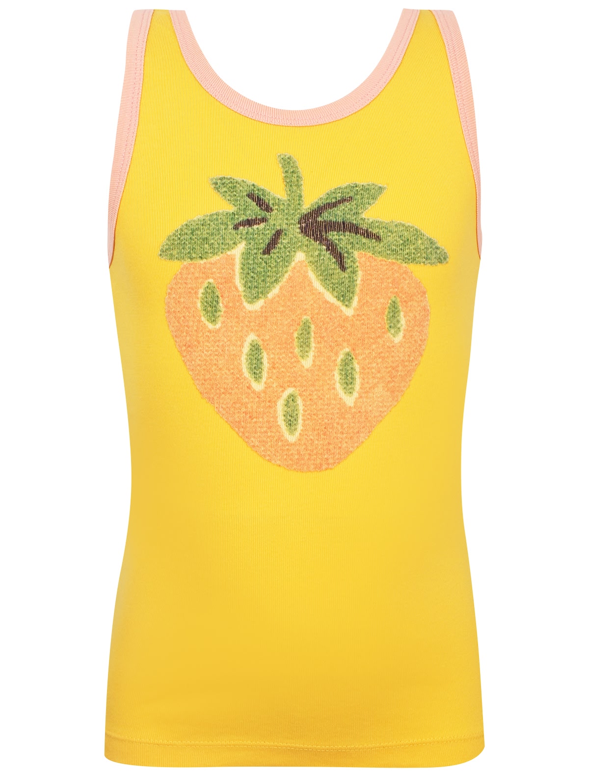 Желтая майка с клубникой
