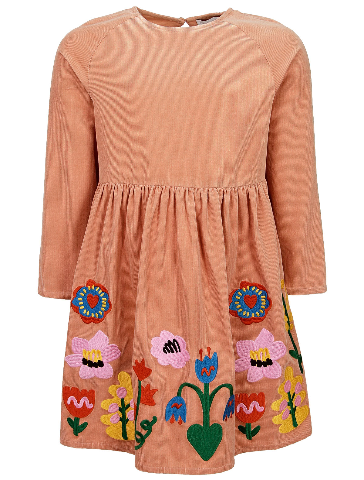 Платье с цветочной вышивкой