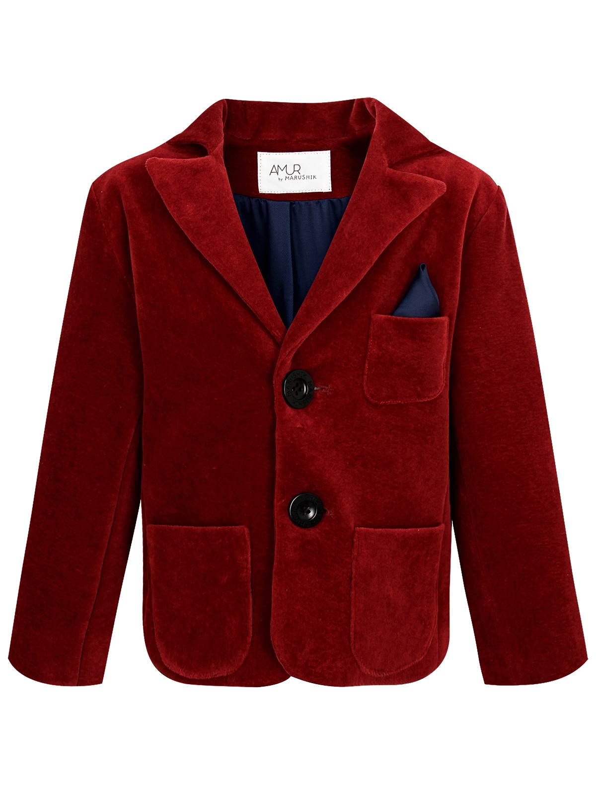 Бордовый пиджак с подкладкой из бамбука