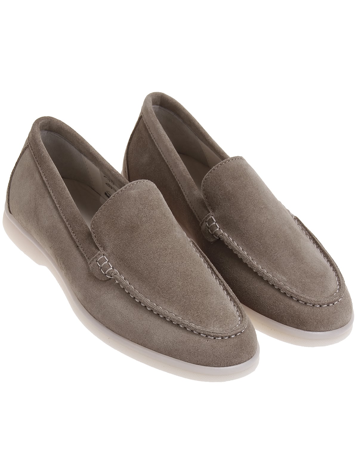 Лоферы цвета кофе с молоком