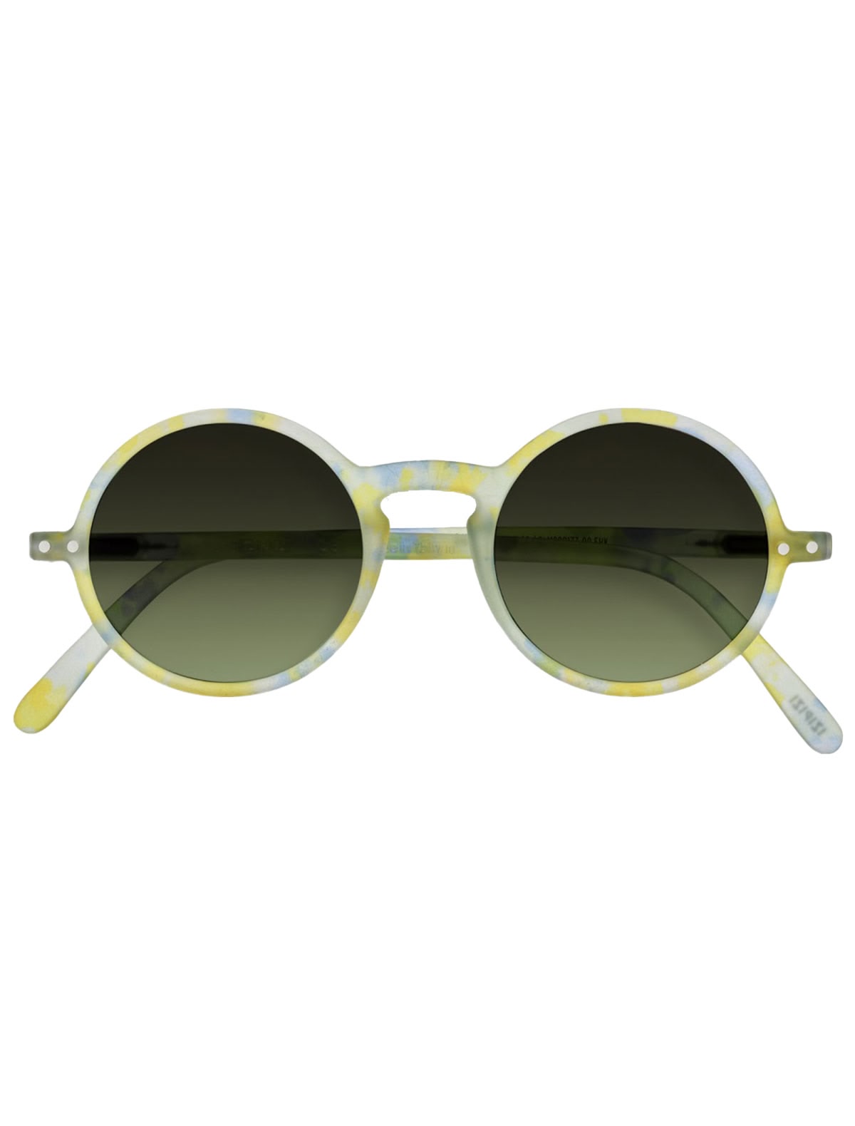 Круглые солнцезащитные очки в разноцветной оправе