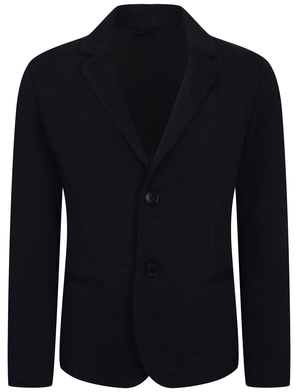 Синий однобортный пиджак