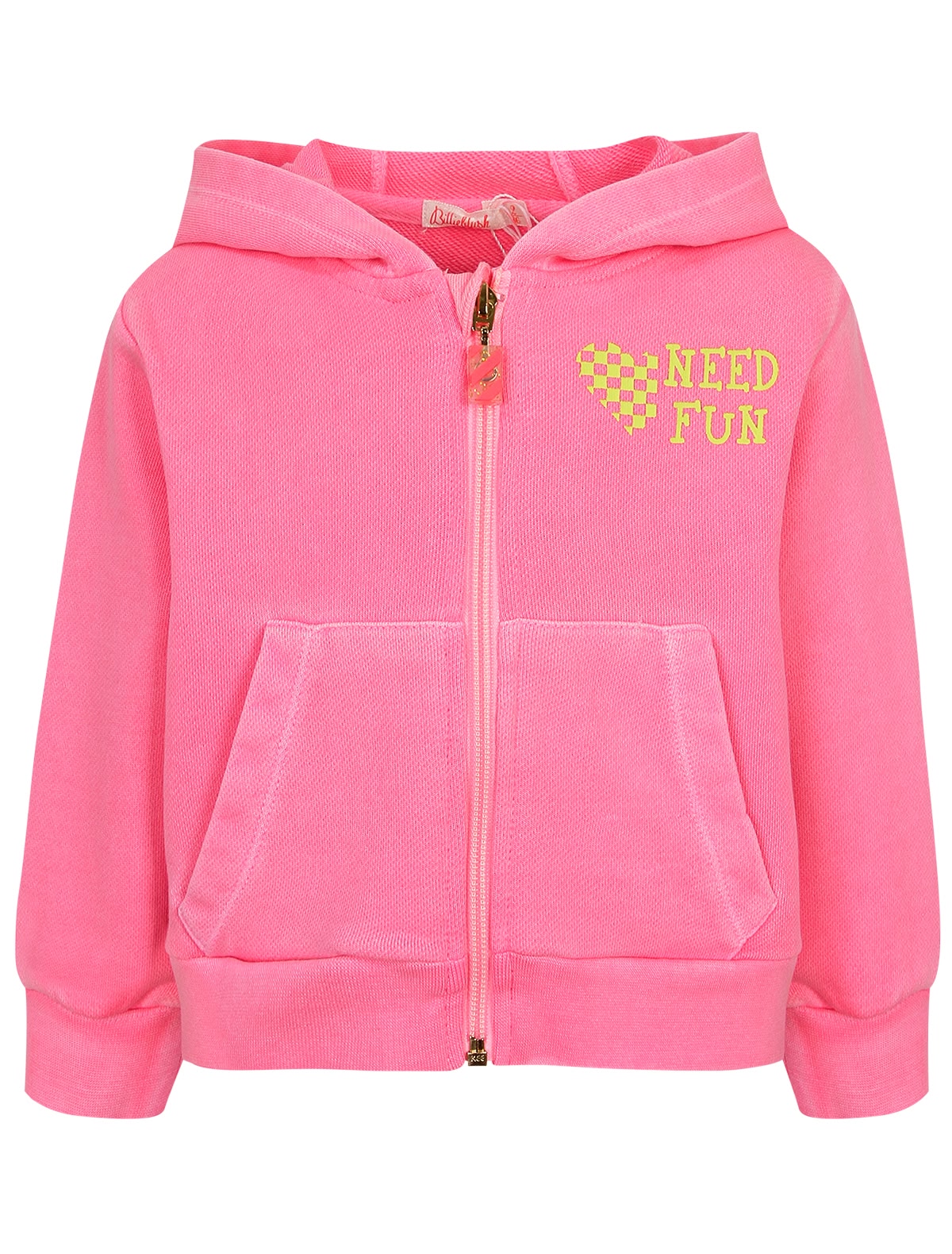 Неоново-розовая толстовка