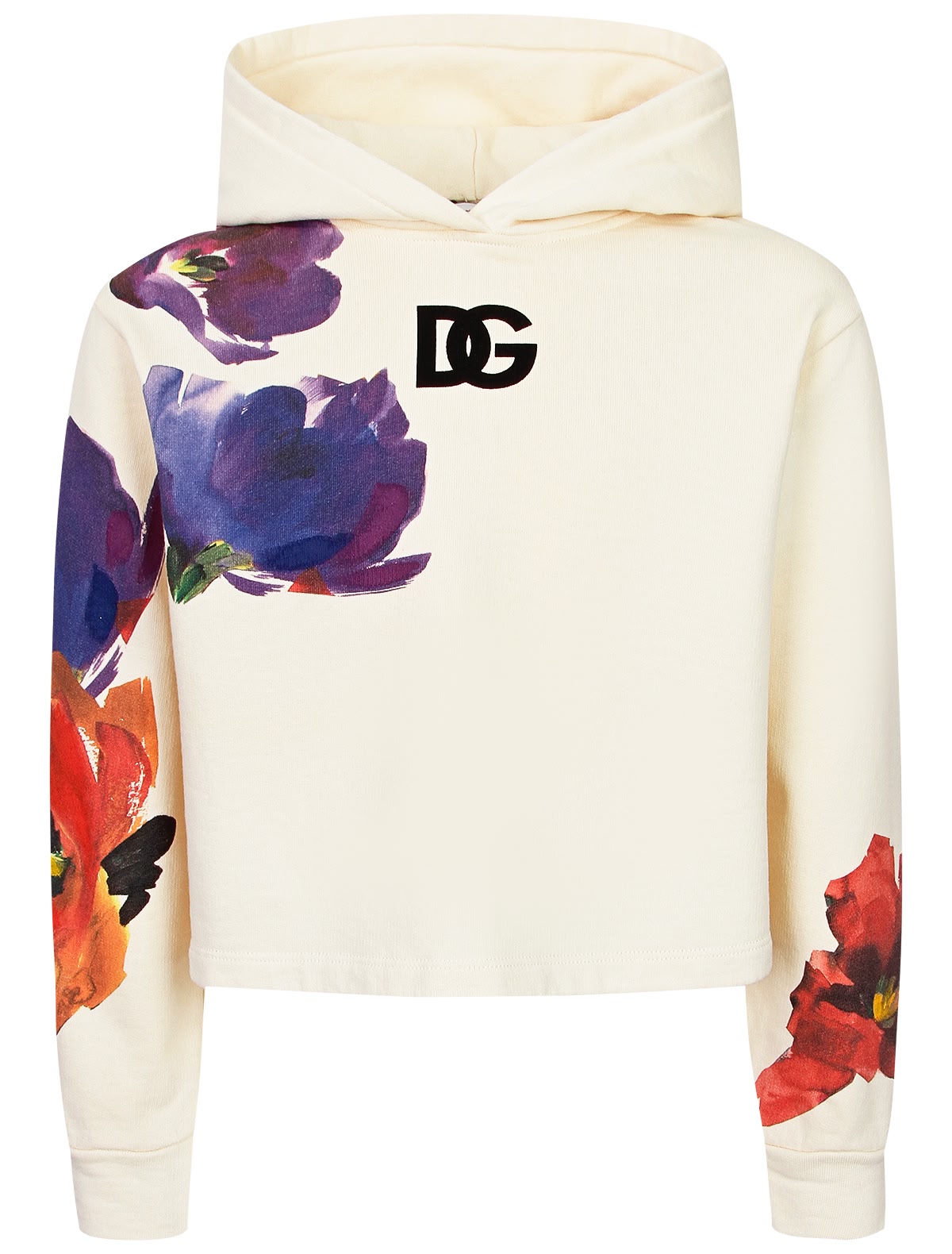 Худи с акварельными цветами