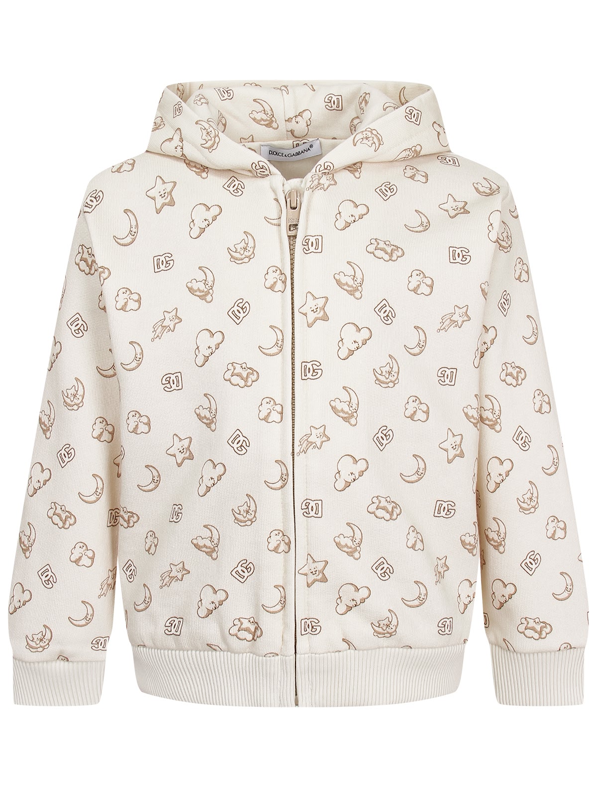 Кремовая толстовка с принтом