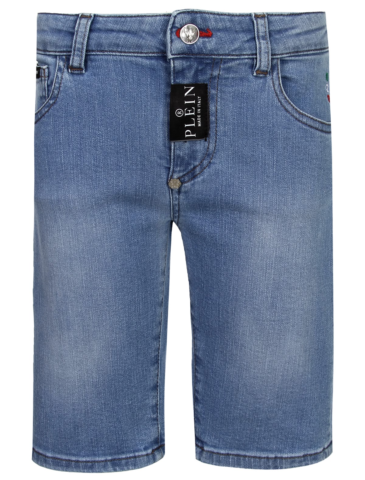 Голубые джинсовые шорты