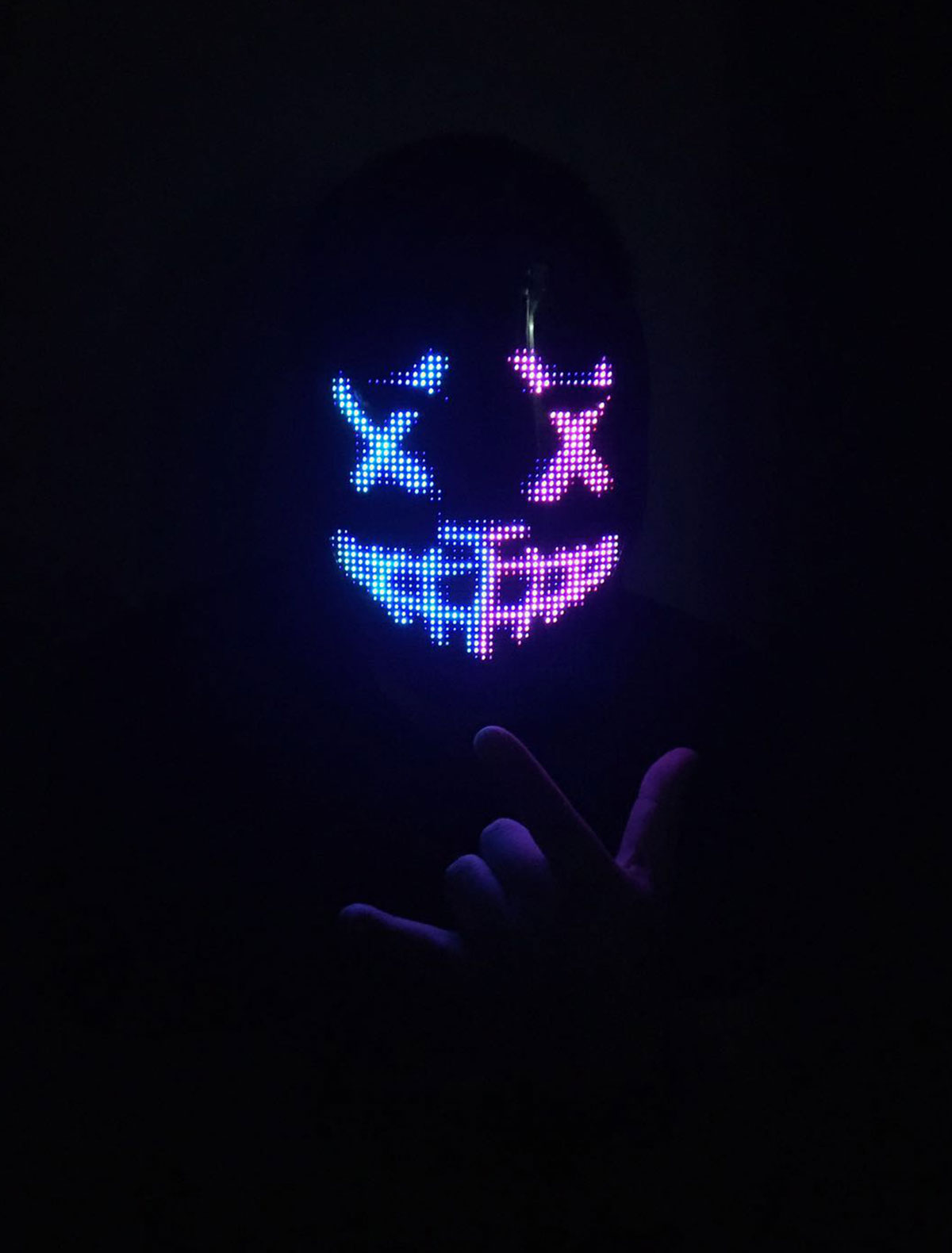 Маска карнавальная с LED экраном CYBER FACE Cyberpix, 6574528180024 ...