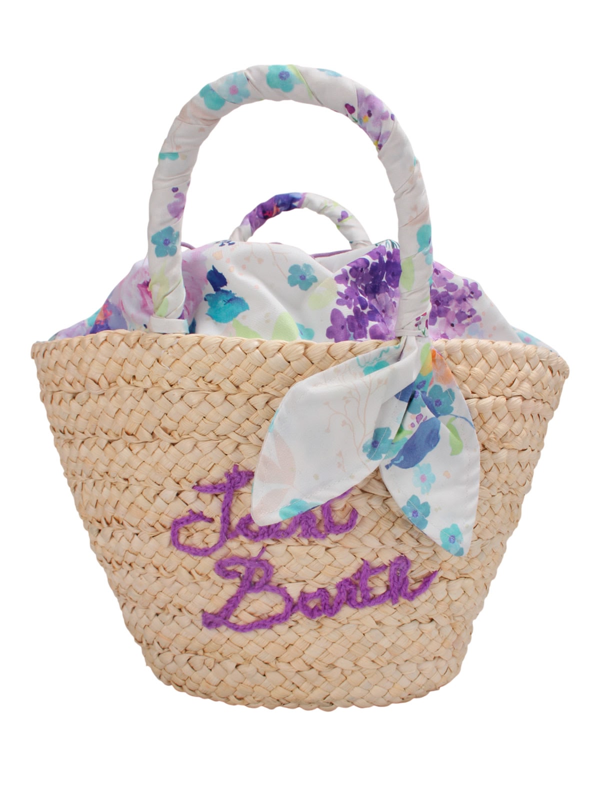 Соломенная сумка с логотипом