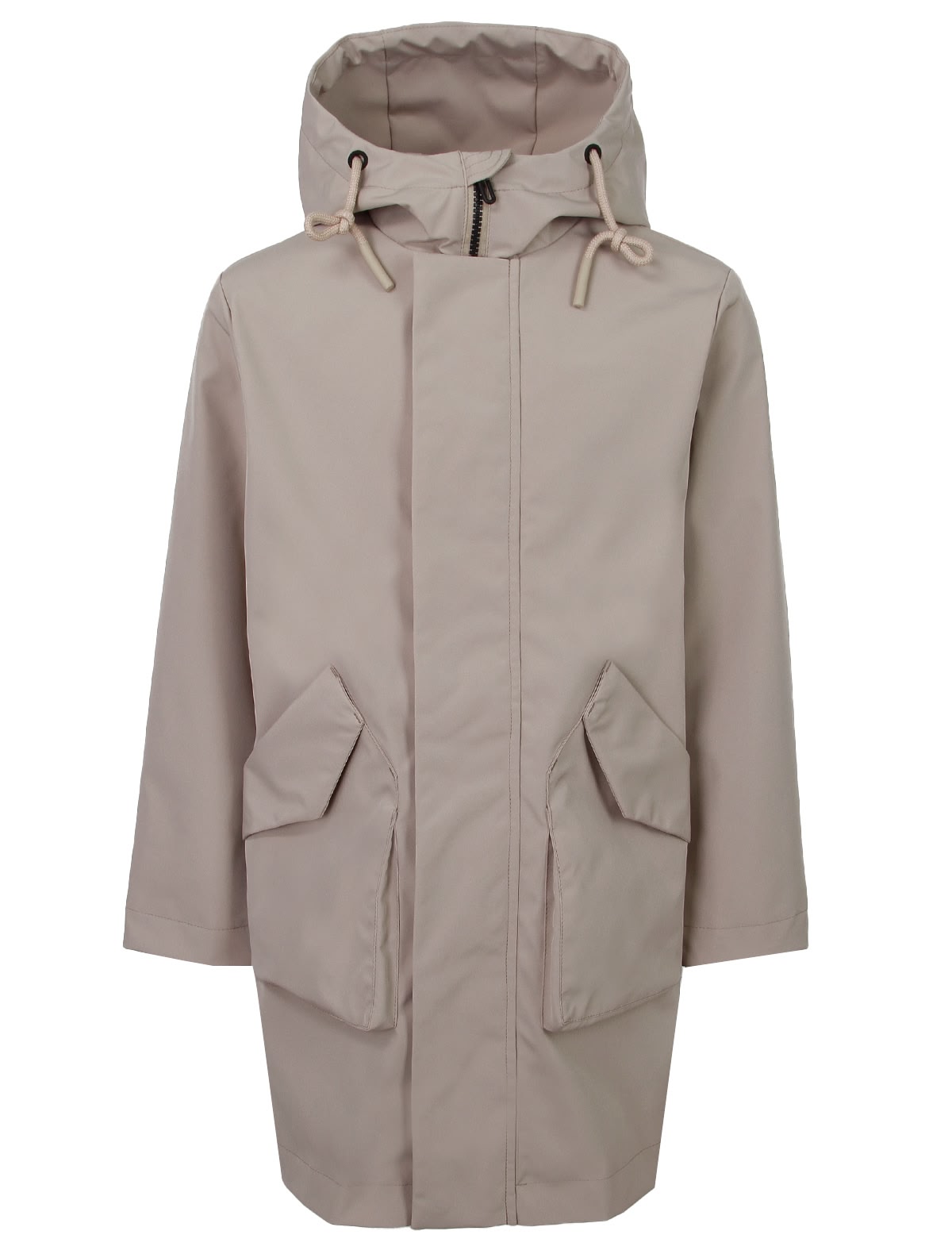 Плащ с объемными карманами