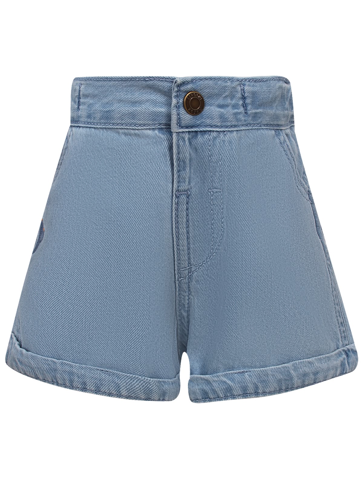 Джинсовые шорты с вышивкой