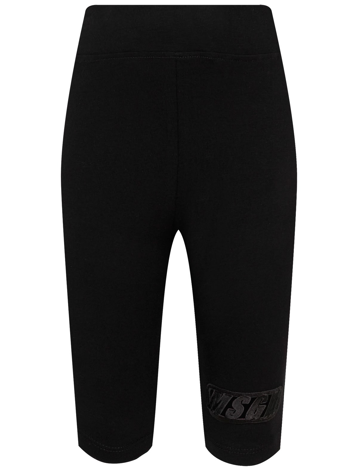 Чёрные шорты-велосипедки с логотипом