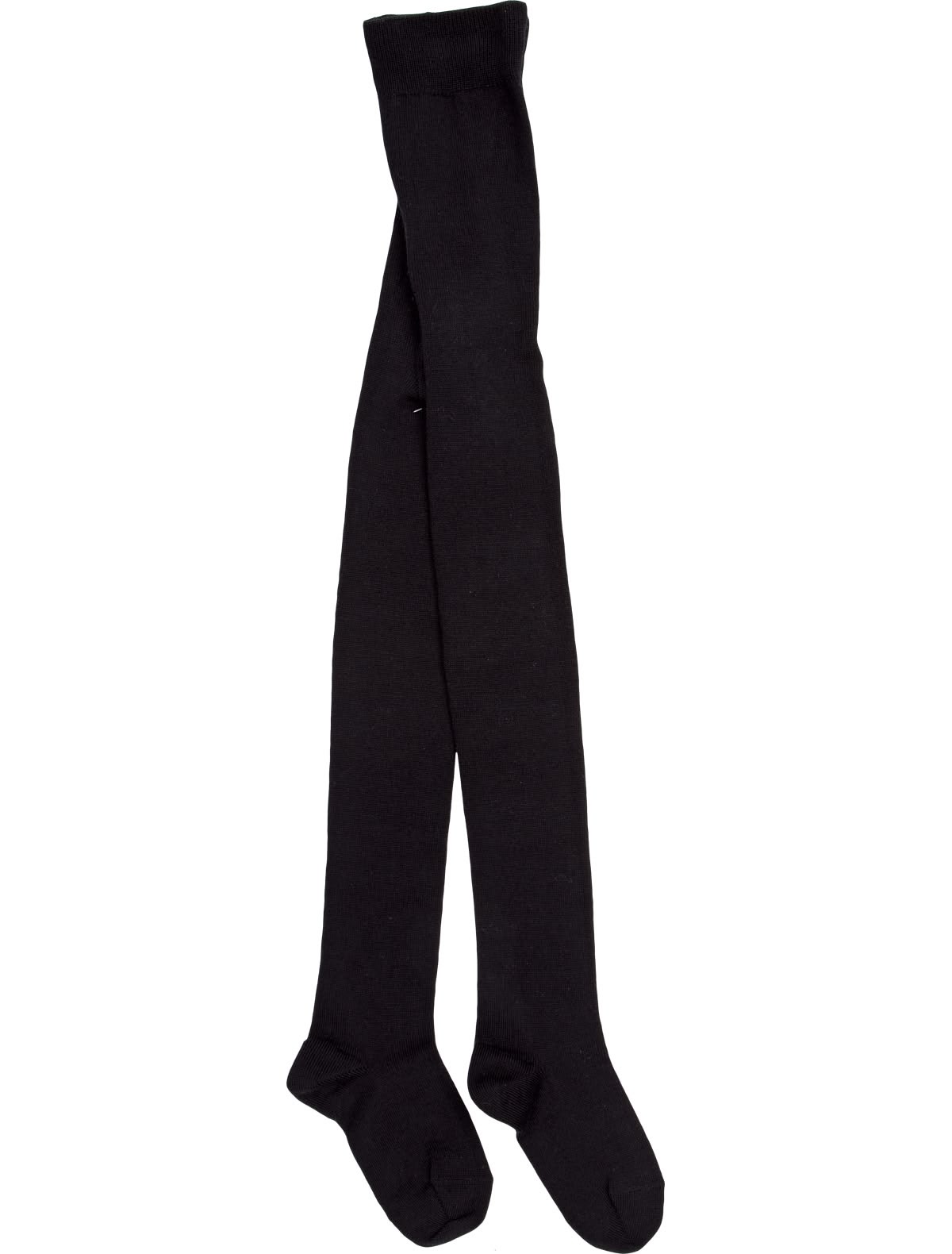 Черные колготки с добавлением шерсти