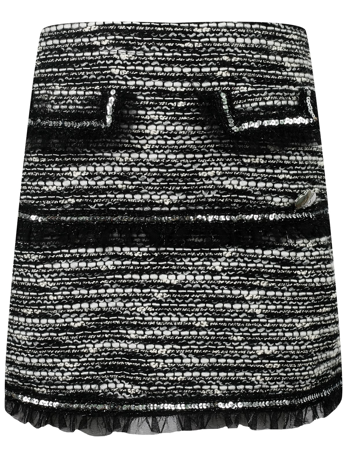 Твидовая юбка с блёстками