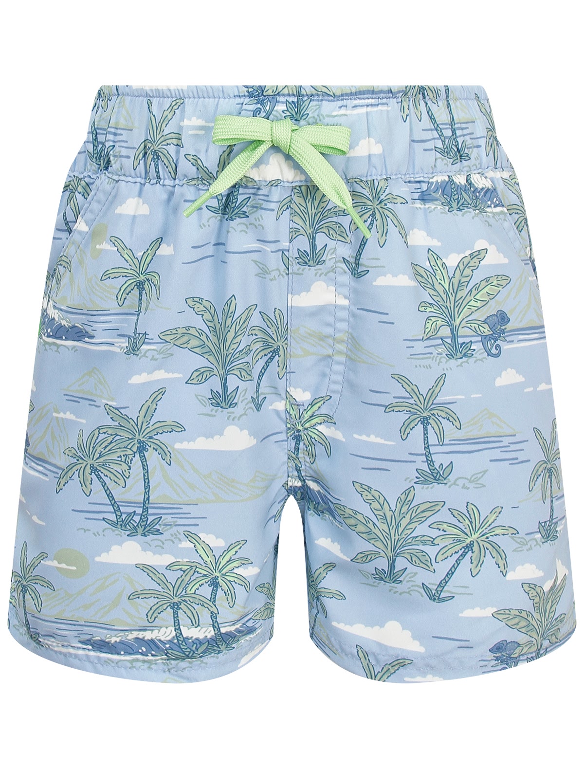 Пляжные шорты с пальмами